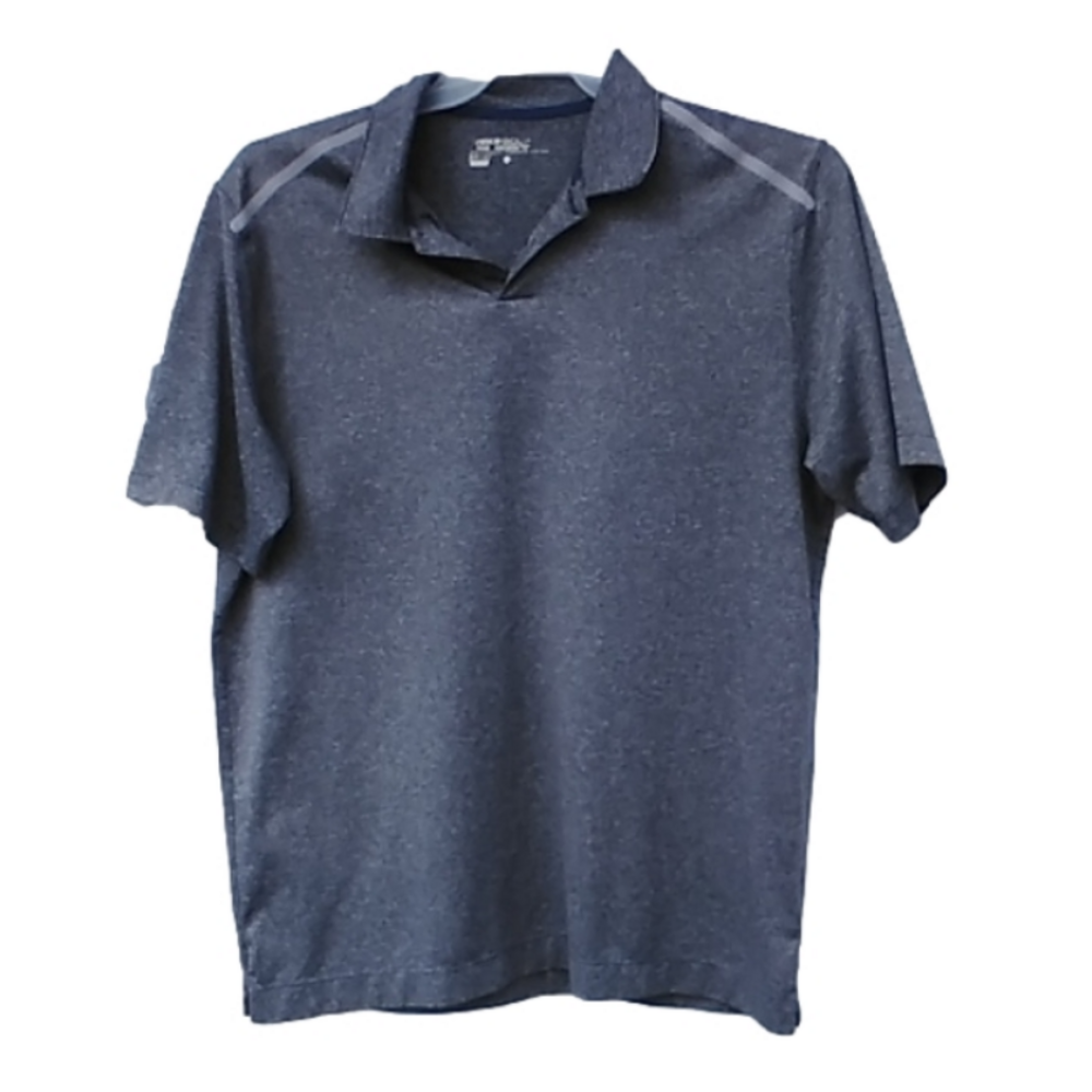 2/25 NIKE Golf Tour Performance Dri-Fit Grey Polo Short Sleeve Shirt Mens L EUC